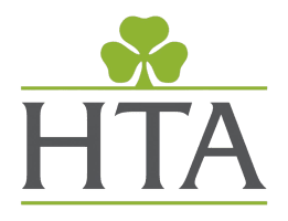 HTA logo with 3 leaf clover