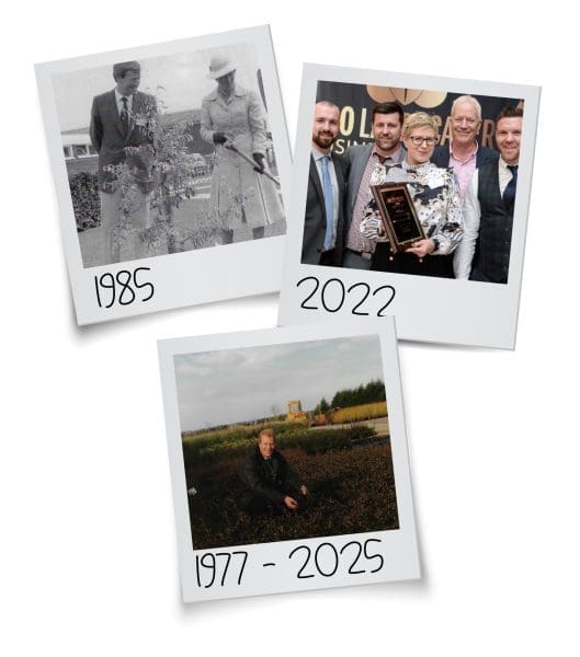 Three polaroid style photos of Crowders achievements